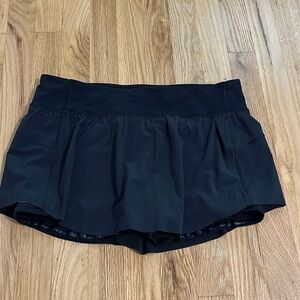 Lululemon Black Final Lap Skirt Sz 8